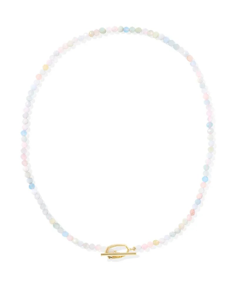 Kendra Scott Sylvia Strand Necklace - Gold Morganite Ombre