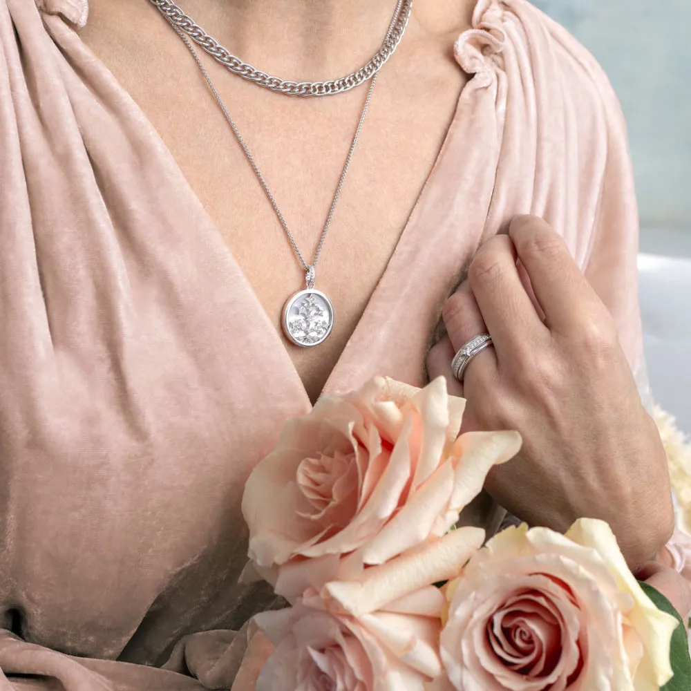 Kit Heath Cleste Astoria Family Tree of Life Mother of Pearl Necklace