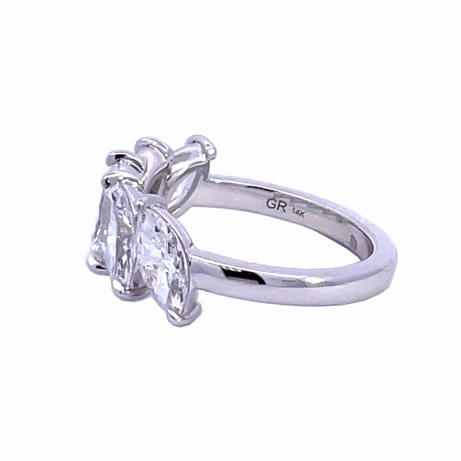 Lab Grown Diamond 5 Stone Marquise Band