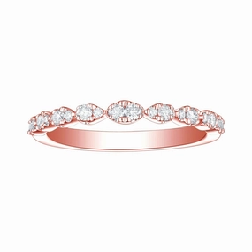 Lab Grown Diamond Pear Station Band