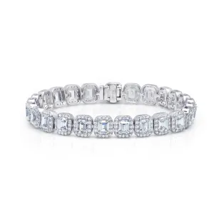 Lafonn Classic Emerald Diamond Bracelet B0039CLP72
