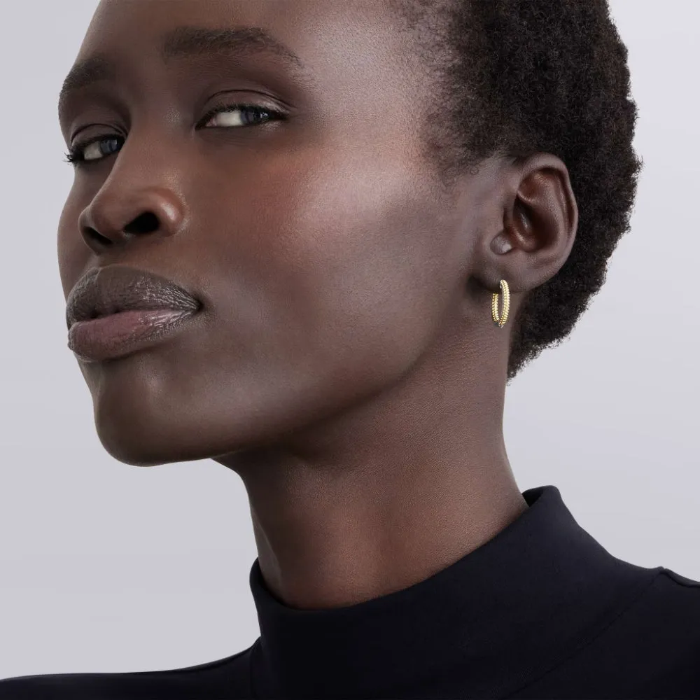 Lagos Caviar Lux Two-Tone Huggie Earrings