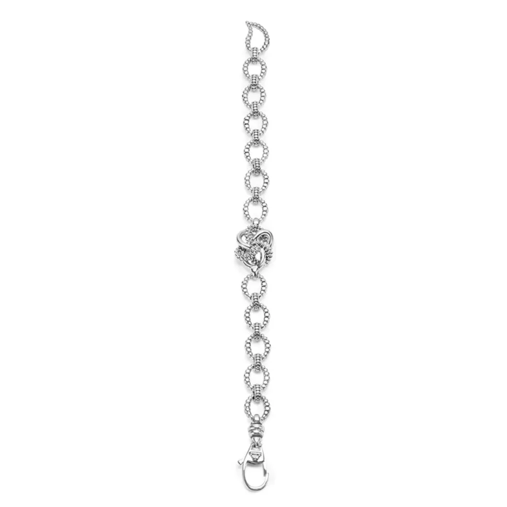 Lagos Love Knot Silver Link Bracelet