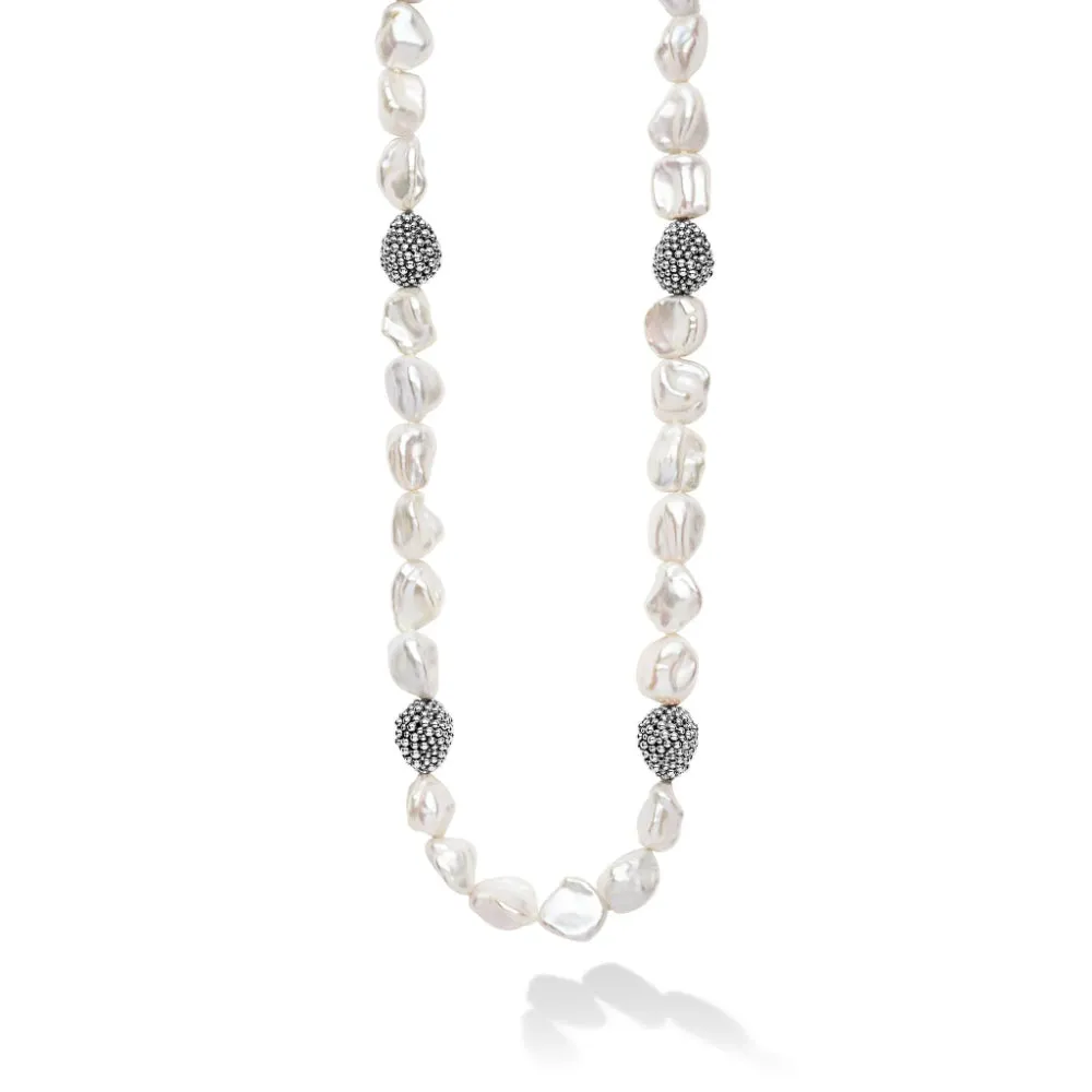Lagos Luna Keshi Pearl Necklace, 18"