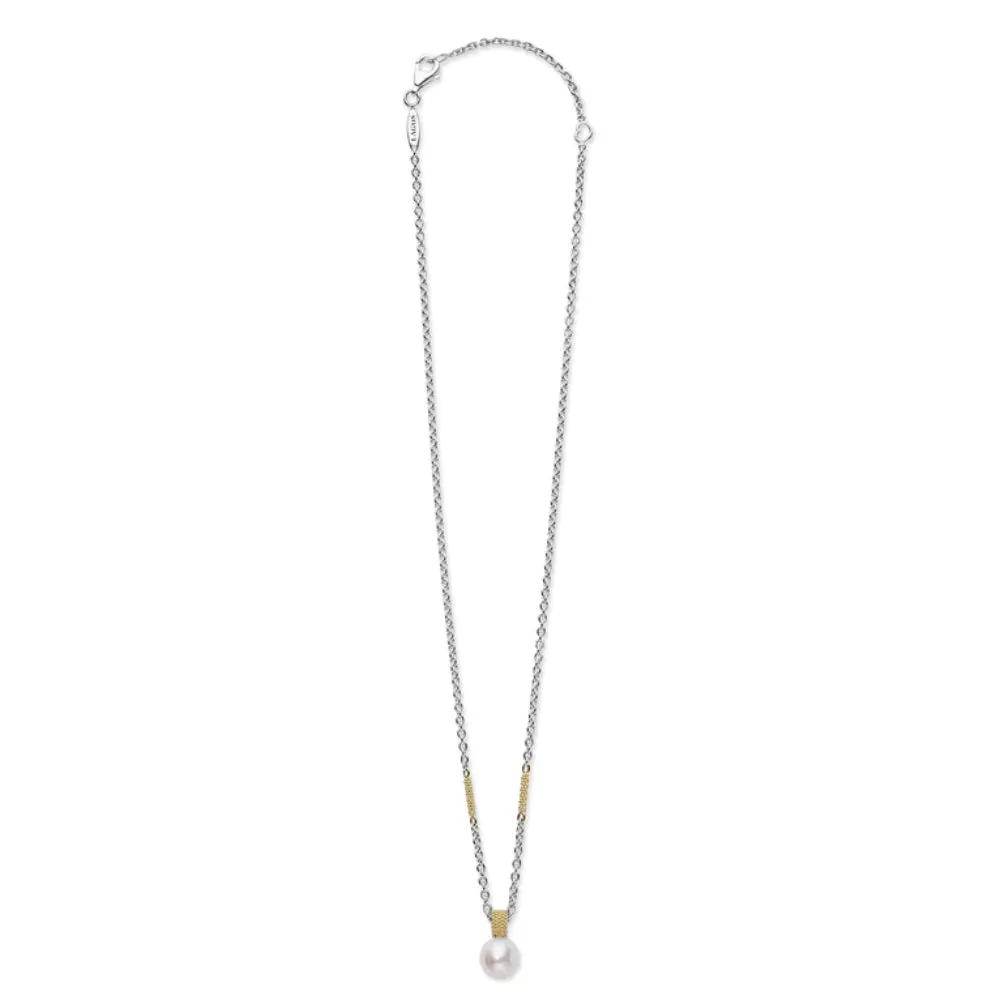 Lagos Luna Pearl Pendant Necklace