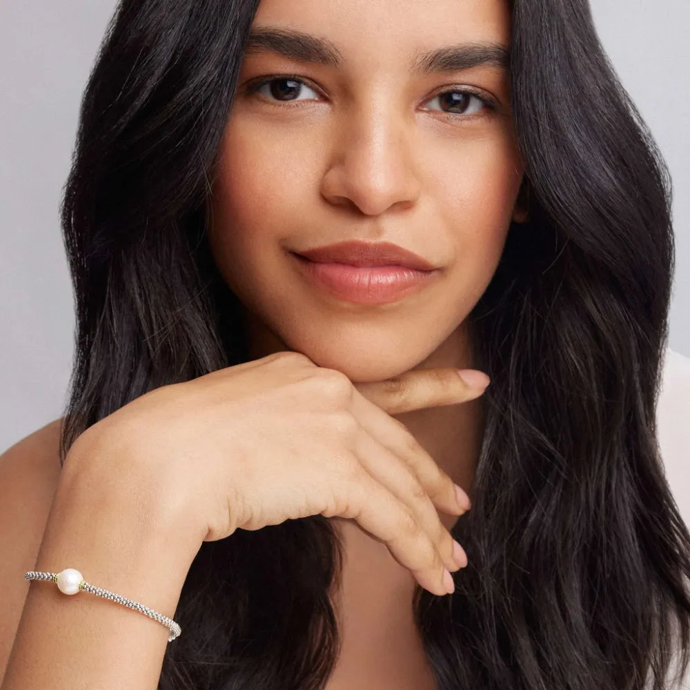Lagos Luna Single Pearl Caviar Bracelet