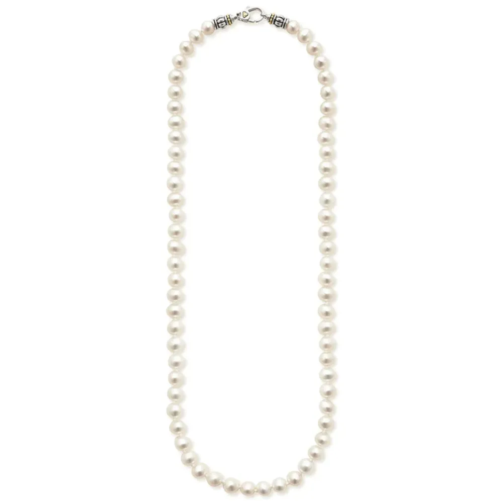 Lagos Luna Small Pearl Necklace