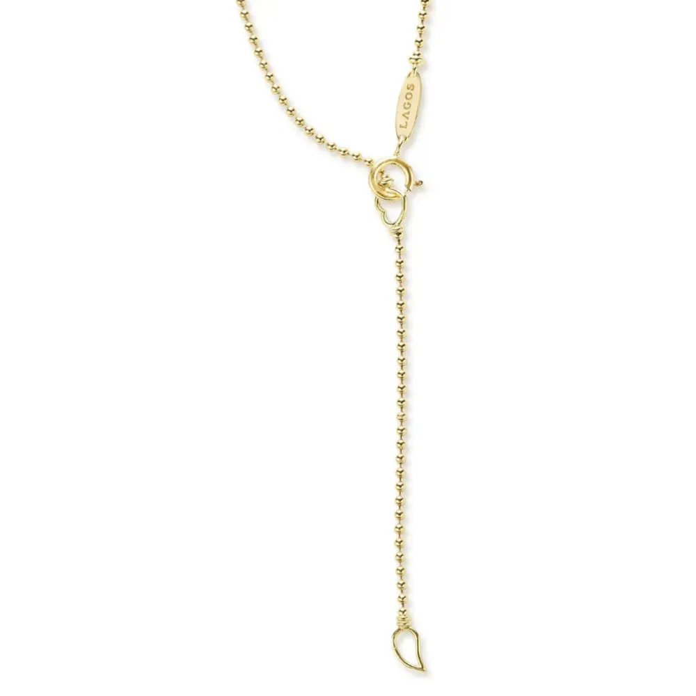 Lagos Meridian 18k Gold Circle Pendant Necklace