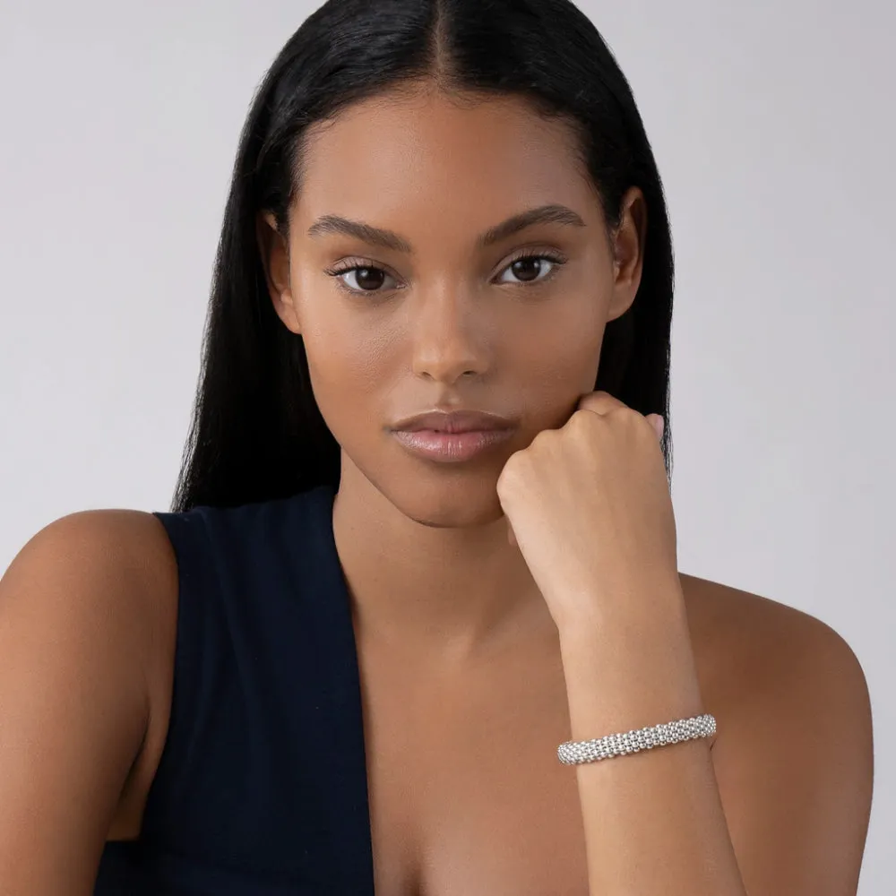 Lagos Signature Caviar 9mm Silver Caviar Bracelet