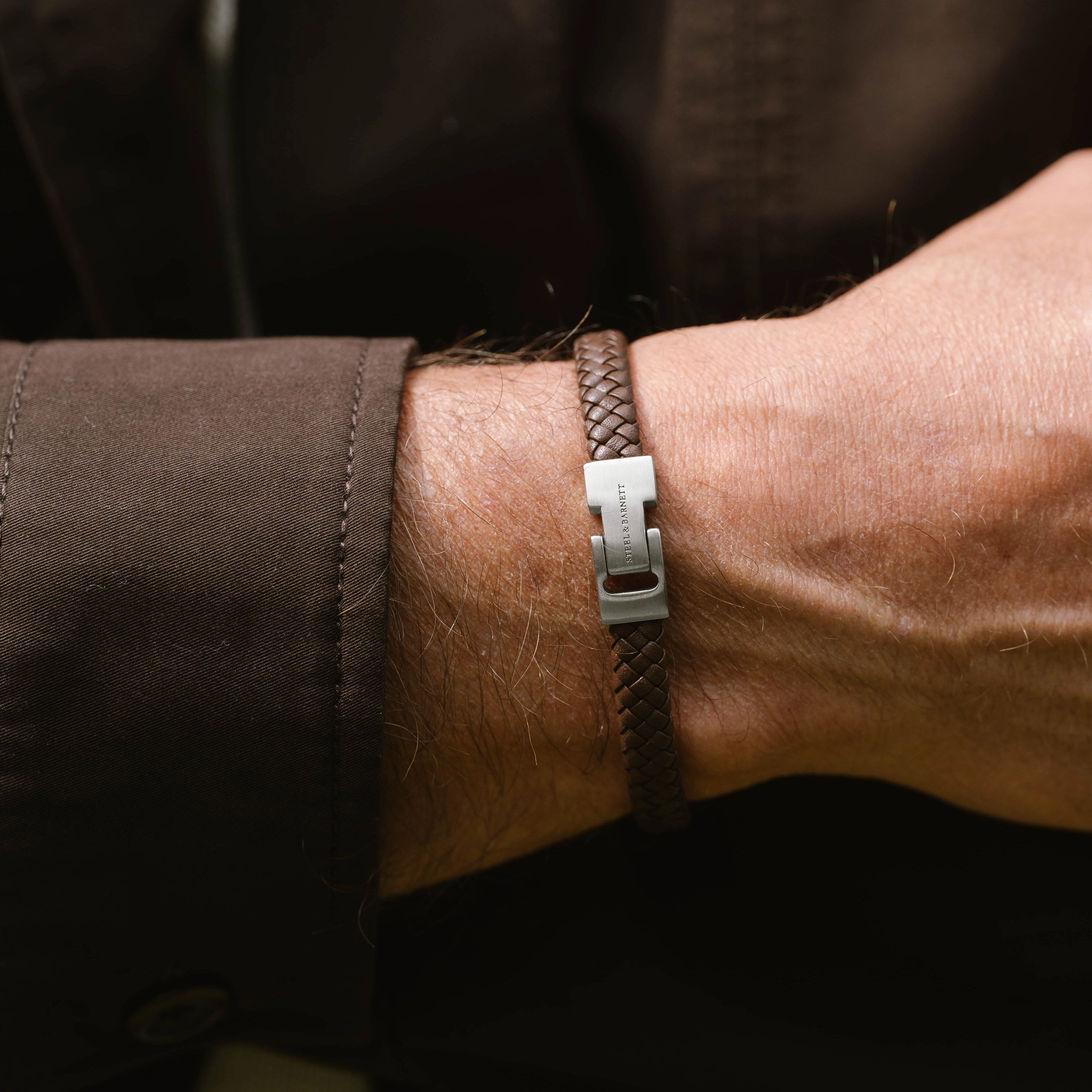 Leather Bracelet Archie Brown LBA-002-45E60U-S