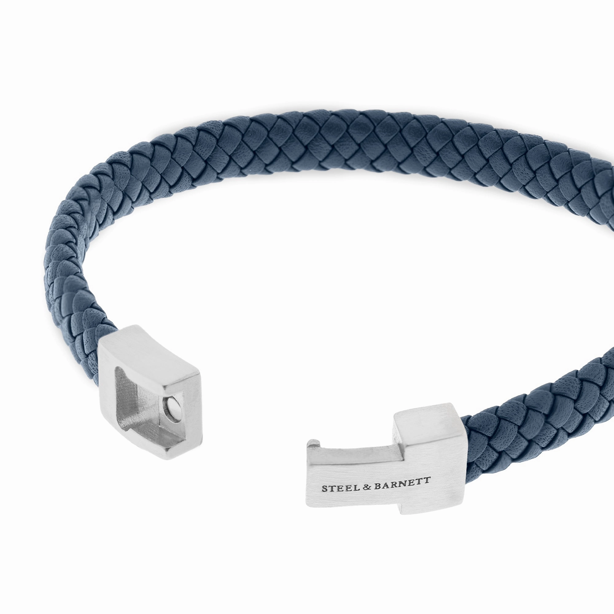 Leather Bracelet Archie Jeans Blue LBA-004-45E60U-S