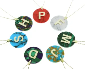 Letter pendant with necklace
