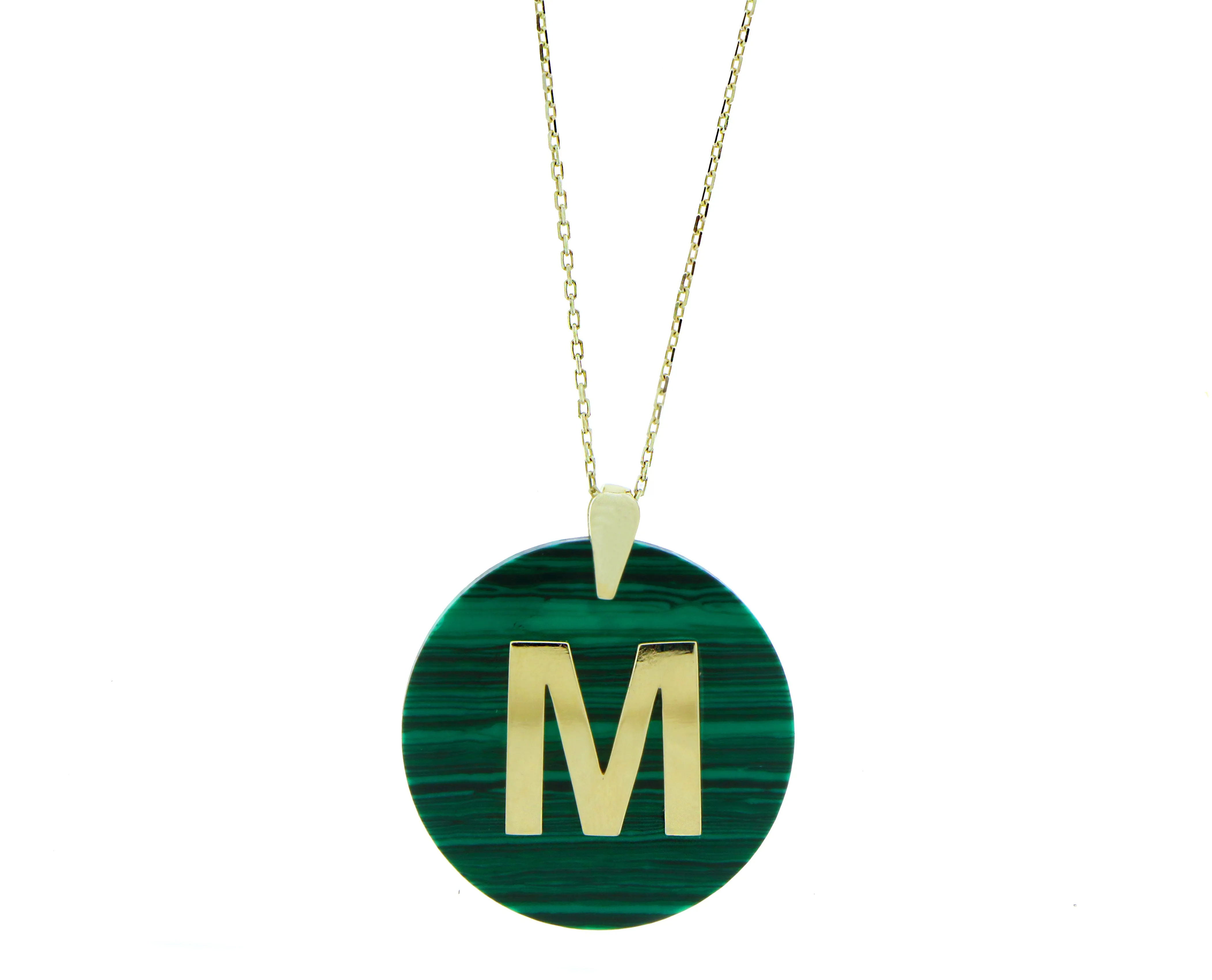 Letter pendant with necklace