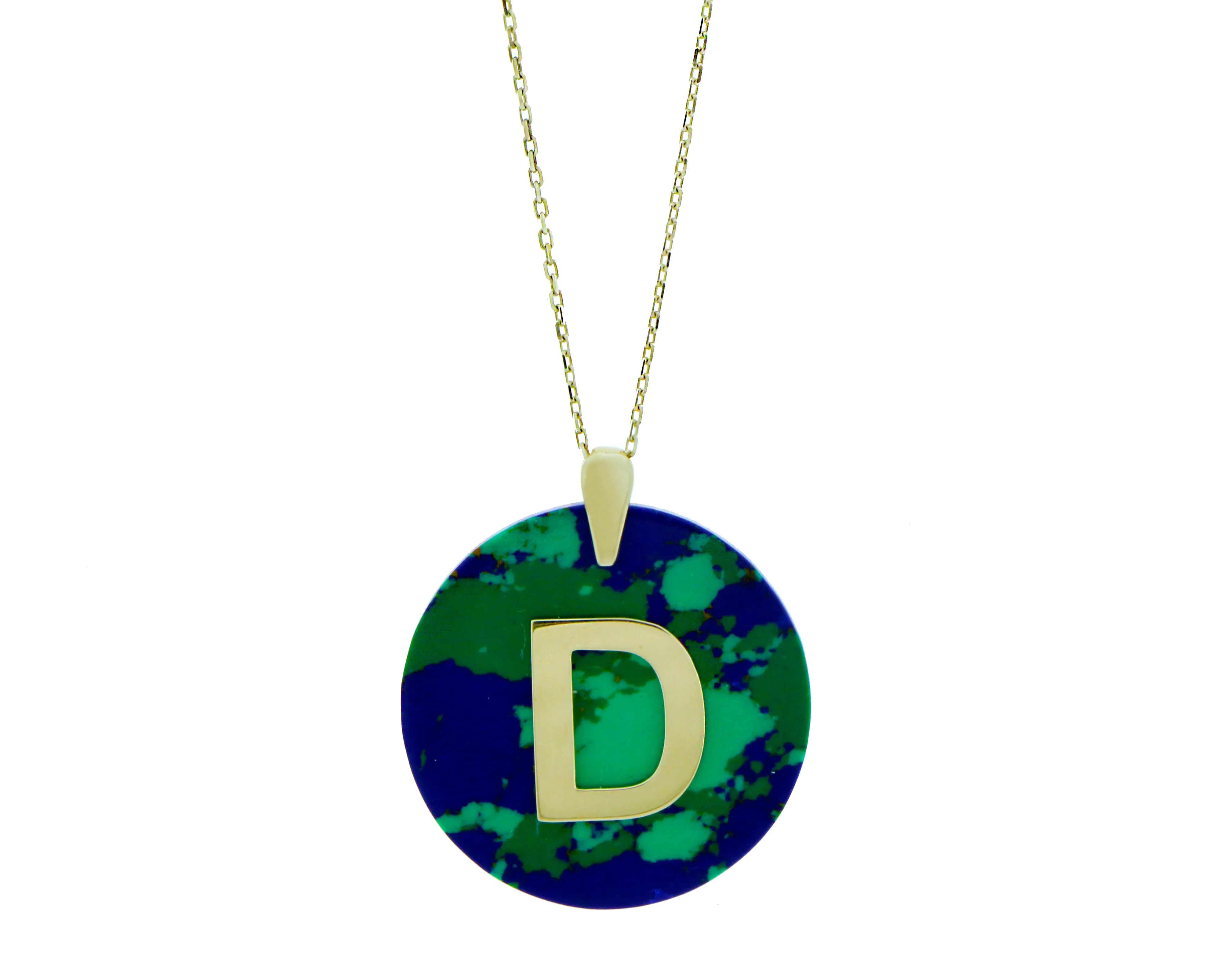 Letter pendant with necklace
