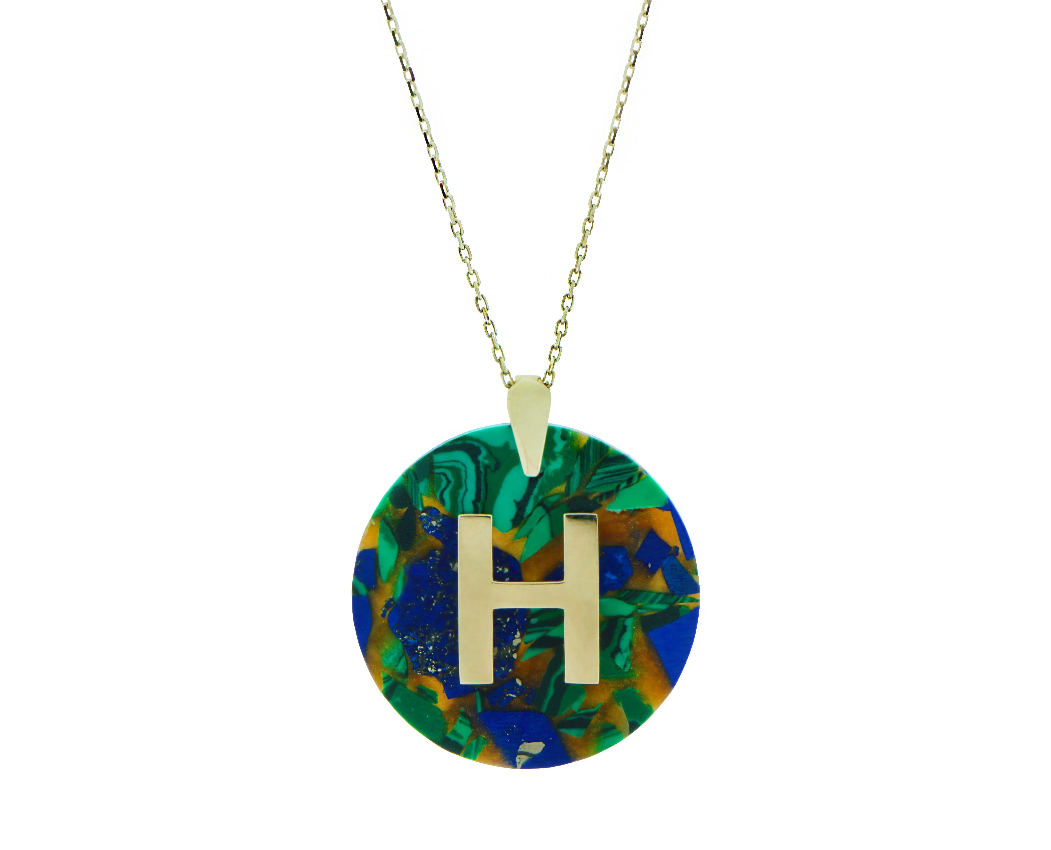 Letter pendant with necklace