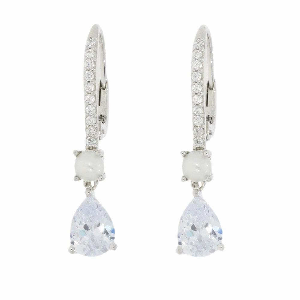 Lido Pearls Cubic Zirconia Freshwater Pearl Drop Earrings RP034E