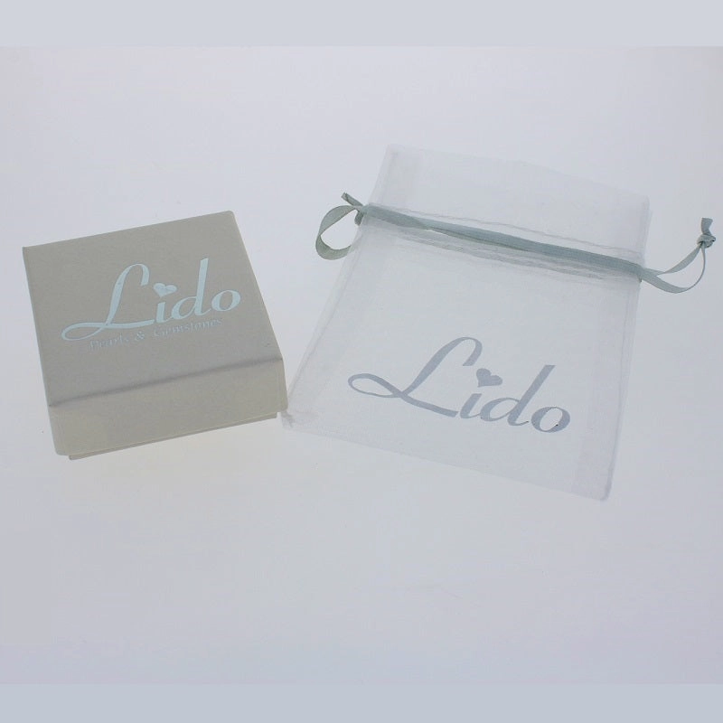 Lido Pearls Grey Freshwater Pearl Stud Earrings MEDSG