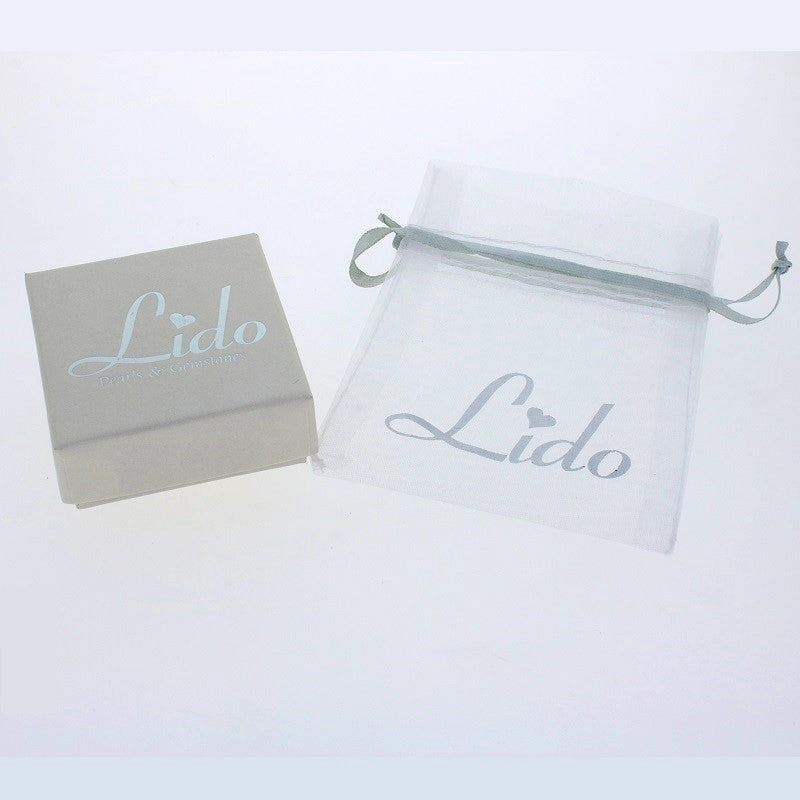 Lido Pearls White Freshwater Pearl CZ Drop Earrings YP031EW
