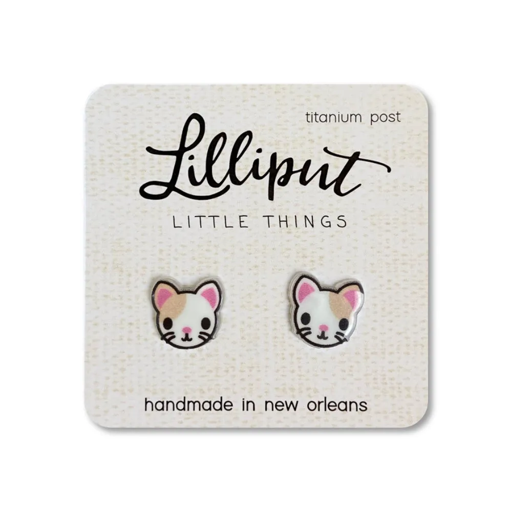 Lilliput Little Things Kitty Cat Earrings