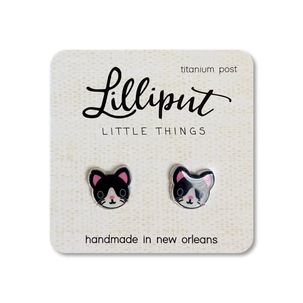 Lilliput Little Things Kitty Cat Earrings