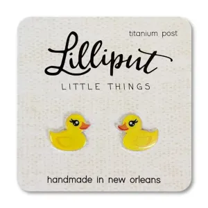 Lilliput Little Things Rubber Ducky Earrings