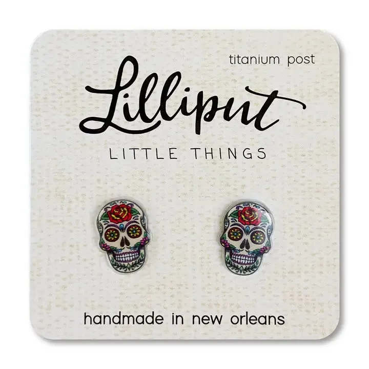 Lilliput Little Things Sugar Skull Earrings