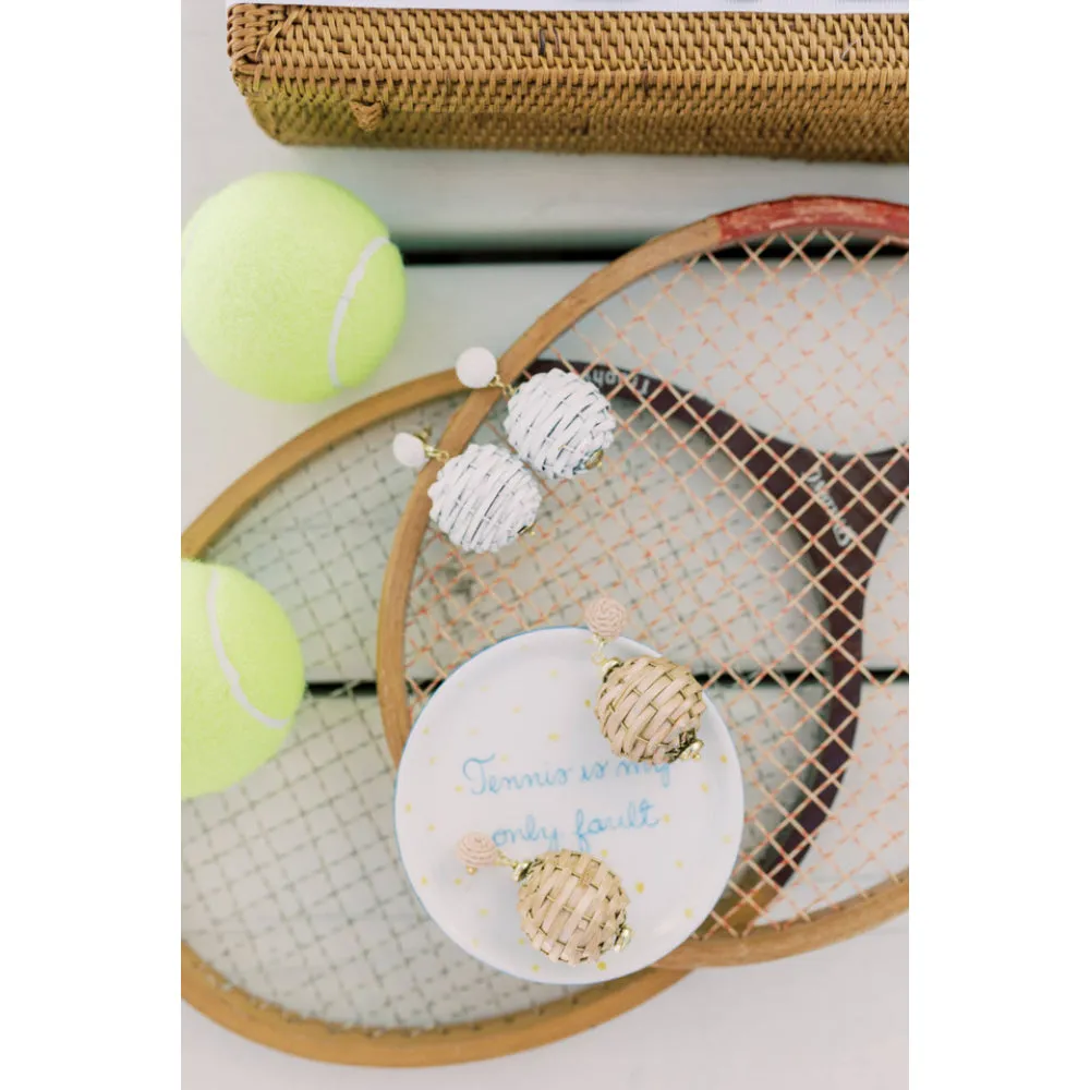 Lisi Lerch Whidden Wicker Earrings - Natural/Sand