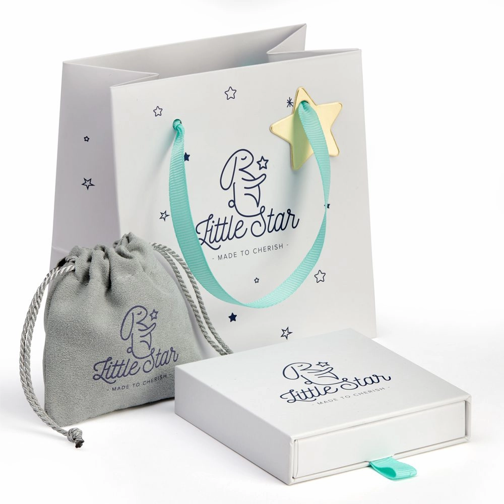 Little Star Freya Sterling Silver Heart Stud Earrings LSE0183