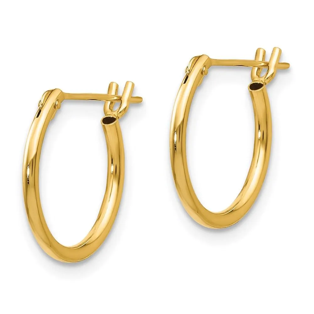 Madi K Kid's 14k  1.25mm Half Hoop Earrings