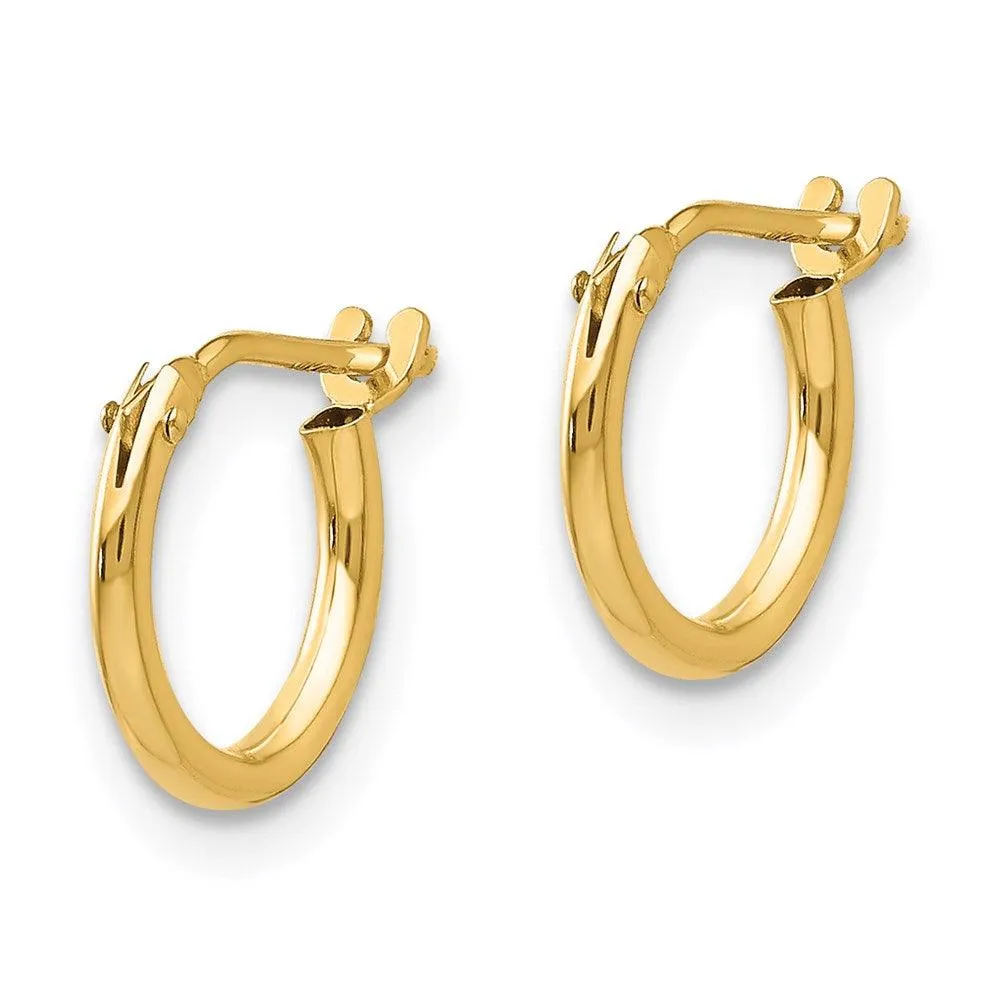 Madi K Kid's 14k  1.25mm Half Hoop Earrings