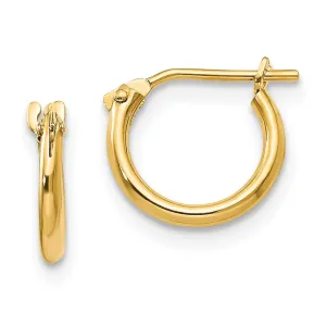 Madi K Kid's 14k  1.25mm Half Hoop Earrings