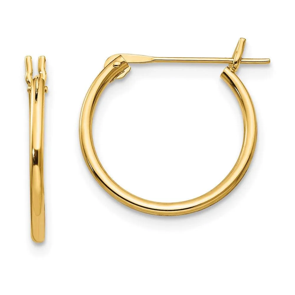 Madi K Kid's 14k  1.25mm Hoop Earrings