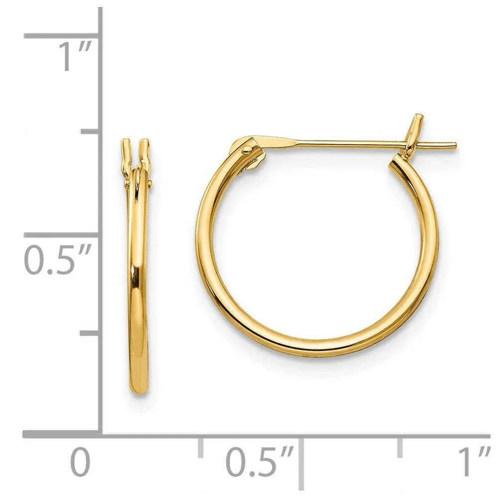Madi K Kid's 14k  1.25mm Hoop Earrings