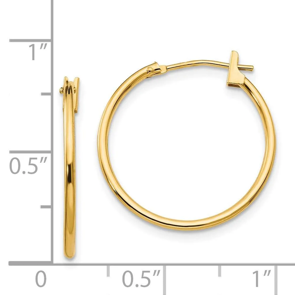 Madi K Kid's 14k  1mm Hoop Earrings