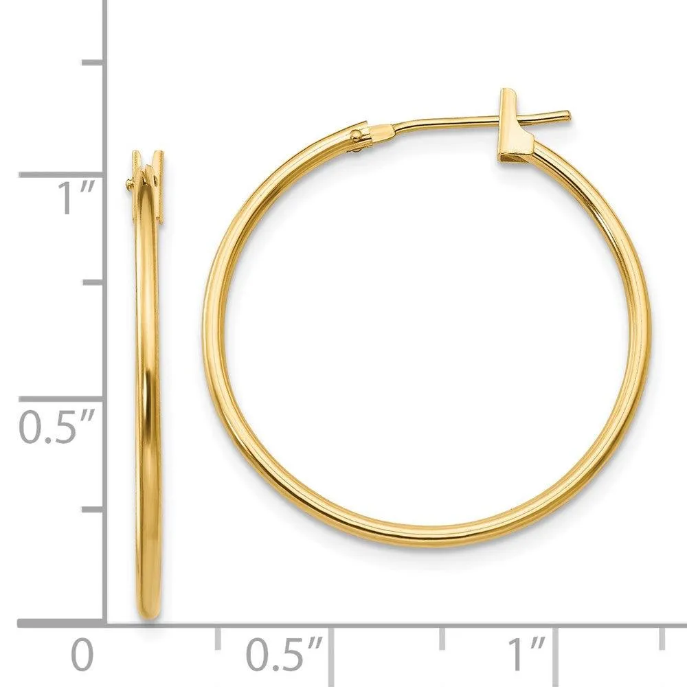 Madi K Kid's 14k  1mm Hoop Earrings