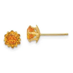 Madi K Kid's 14k  5mm Synthetic (Nov) Earrings