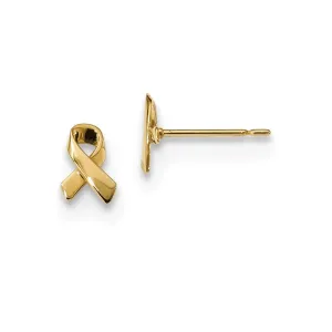 Madi K Kid's 14k  Awareness Ribbon Post Earrings