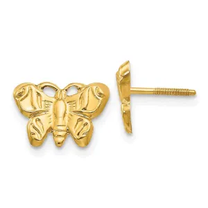 Madi K Kid's 14k  Butterfly Earrings
