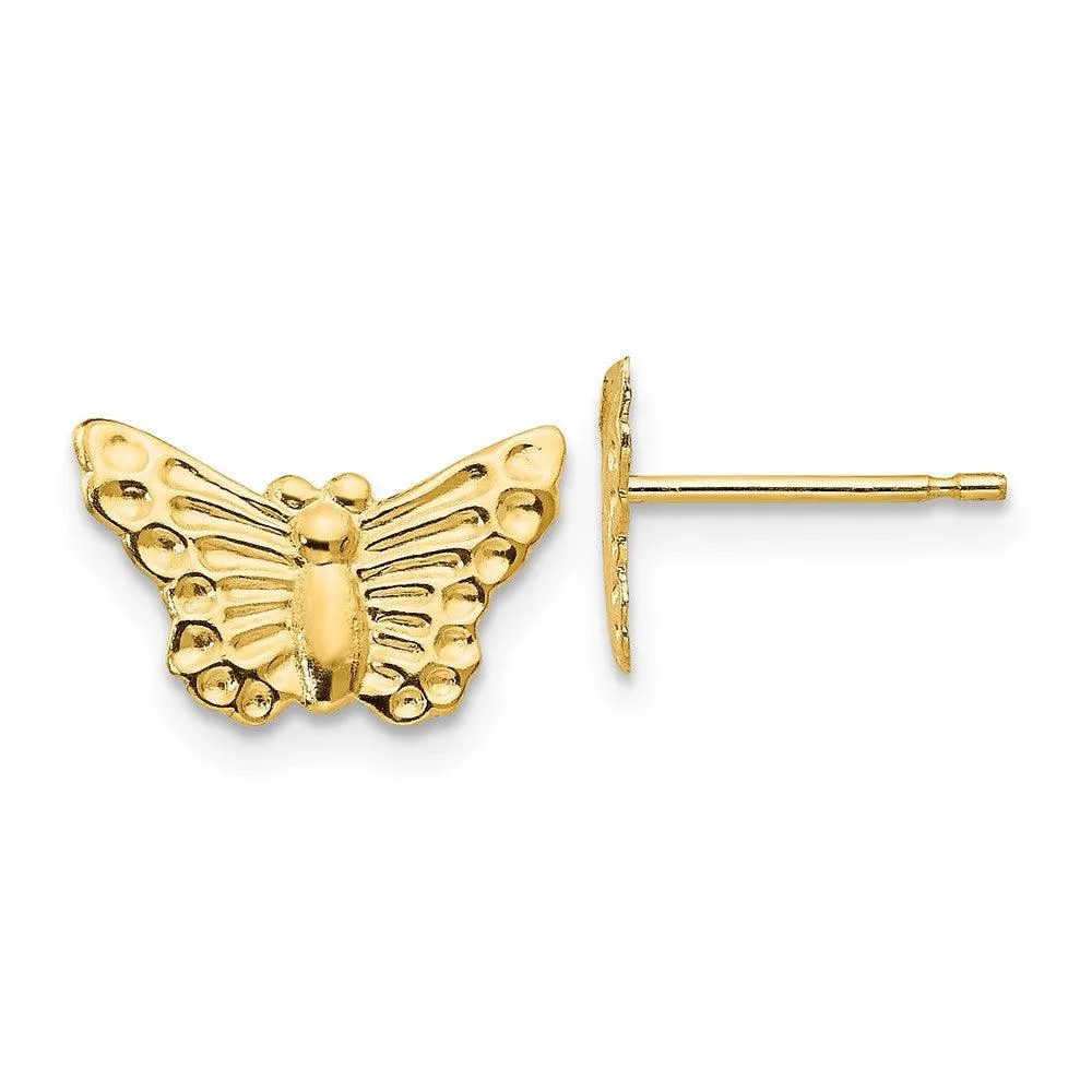 Madi K Kid's 14k  Butterfly Post Earrings