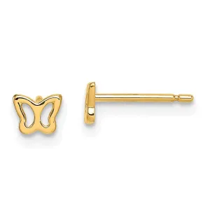 Madi K Kid's 14k  Butterfly Post Earrings