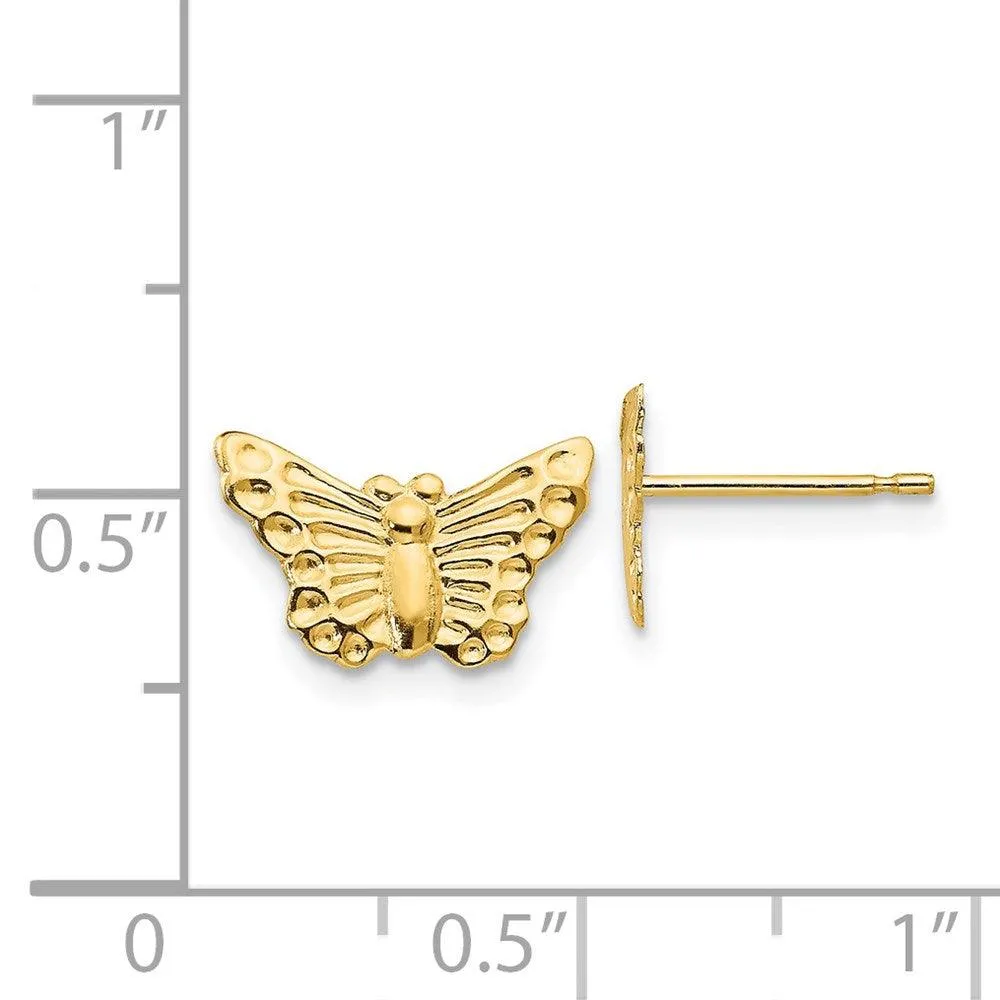 Madi K Kid's 14k  Butterfly Post Earrings