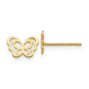 Madi K Kid's 14k   Butterfly Post Earrings
