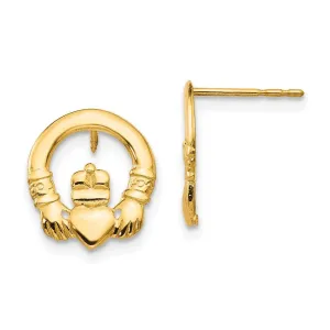 Madi K Kid's 14k  Claddagh Post Earrings