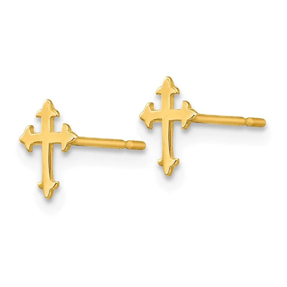 Madi K Kid's 14k   Cross Post Earrings