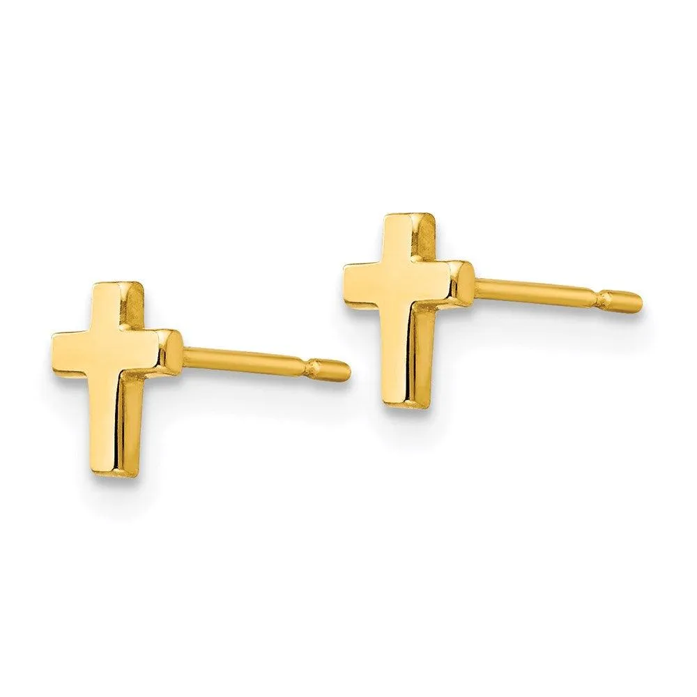 Madi K Kid's 14k   Cross Post Earrings