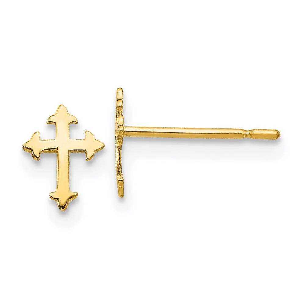 Madi K Kid's 14k   Cross Post Earrings
