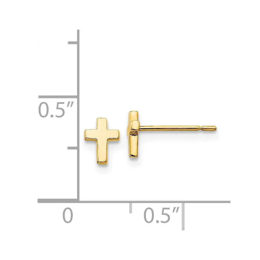 Madi K Kid's 14k   Cross Post Earrings