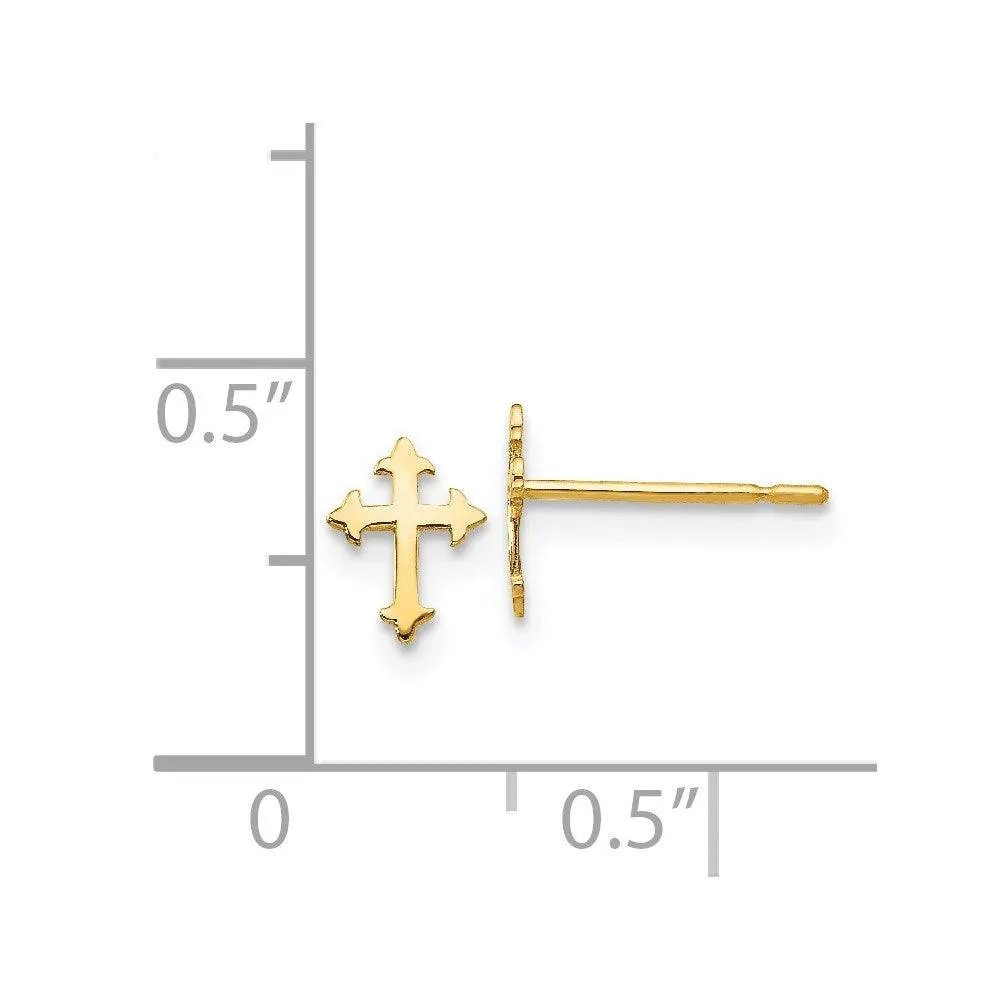 Madi K Kid's 14k   Cross Post Earrings
