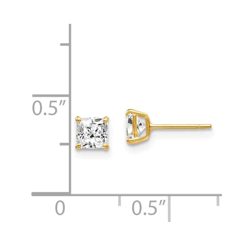 Madi K Kid's 14k  CZ Stud Post Earrings