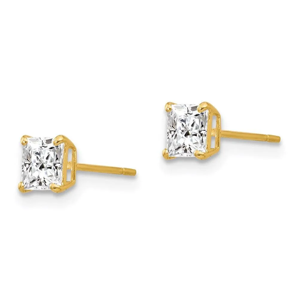 Madi K Kid's 14k  CZ Stud Post Earrings